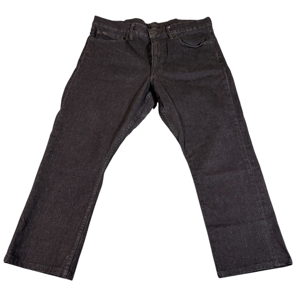 Polo Ralph Lauren Relaxed Fit Jeans Mens 38x25.5 Black Denim Straight Leg Casual